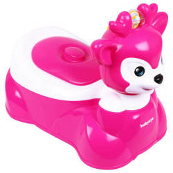 Attractive Animal Face Potty Seat Musical 2 Designs To Choose From Random Colours