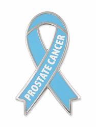 Pinmart Prostate Cancer Light Blue Awareness Ribbon Enamel Lapel Pin