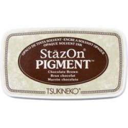 Stazon Ink Pad - Chocolate Brown - Solvent Ink