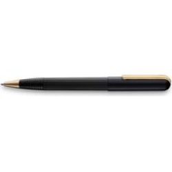 Imporium Ballpoint Pen - Medium Nib Black Refill Black And Gold