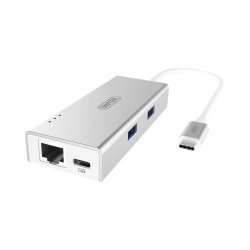 UNITEK Type-c 2-PORT USB3.0 Hub With Power And Gigabit Ethernet