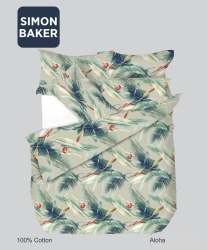 Simon Baker Aloha Cotton Printed Duvet Cover Set Various Sizes - Multi Three Quarter 150CM X 200CM +1 Pillowcase 45CM X 70CM