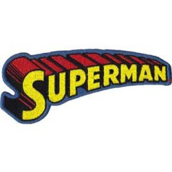 Application Superman Text Logo Patch