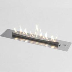 Flueless Gas Fireplace Stainless Steel - 1000MM Stainless Steel