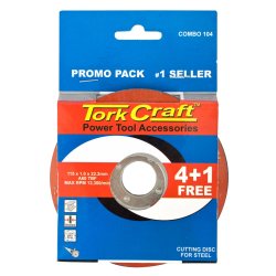 Tork Craft 4+1 Free Cutting Disc Steel 115MM