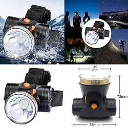 Whatyiu LED Rechargeable Headlamp 4000MAH Spotlight Headlight Waterproof Head Flashlight Coon Hunting Lights Fishing Lamp Searchlight For Outdoor Camping