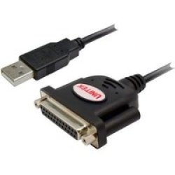 UNITEK - USB To Parallel DB25F Cable - Y-121