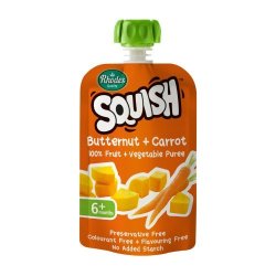 Rhodes Squish 100% Fruit Puree Butternut And Carrot 110ML
