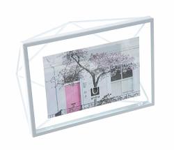 Umbra White Prisma 4X6 Picture Frame For Desktop Or Wall Holds One 4"X6" Photo 4 By 6-INCH