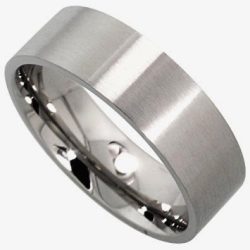 Cool Matte Finish 316l Stainless Steel Wedding Band. Ring Size 13 Z+1