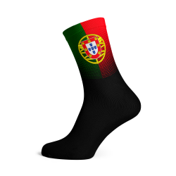 Portugal Flag Socks - Large Black