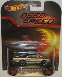Hot Wheels Need For Speed '67 Pontiac Gto Die-cast Retro Entertainment Series
