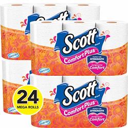 Scott Comfortplus Toilet Paper Mega Roll 24 Rolls Bath Tissue