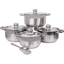 8 Piece Stainless Steel Cookware Set & Complementary Lma Serving Spoon