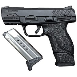 Precision Galloway TractionGrips Grip Overlay In Black For Ruger American Compact 9MM Pistols