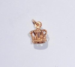9CT Yellow Gold Crown Charm