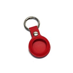 Apple Leather Holder For Airtag Ruby Red
