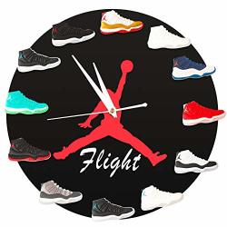 air jordan wall clock with 3d mini sneakers