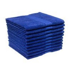 Recycled Ocean& 39 S Yarn Guest Towels 380GSM 33X050CMS Royal 200 Pack