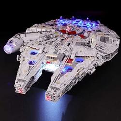 Briksmax LED Lighting Kit For Star Wars Ultimate Millennium Falcon - Compatible With Lego 75192 Building Blocks Model- Not Include The Lego Set