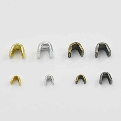 200 Pcs Zipper Stopers Top Stops 3 5 For Spiral Slider Bottom Rescue Repair Set Aluminum Nickle Gold Bronze Nickle-black Color Choice