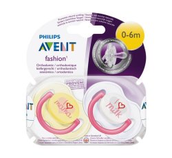 Avent 0-6 Months Mom And Dad Soother 2-PACK