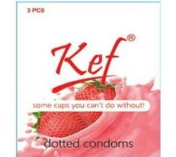Condoms - Strawberry Dotted Condoms 24 X 3'S