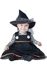 California Costumes Baby Girls' Crafty Lil' Witch Infant Black white 12 To 18 Months