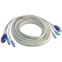 Trendnet 15FT PS 2 VGA Kvm Cable Retail Box 6 Months Limited Warranty