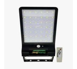 Black 20W Solar Outdoor Wall Light With Day night And Motion Sensors