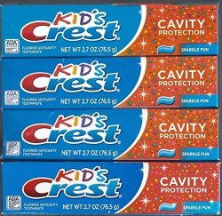 Kids Crest 2.7 Oz Toothpaste 4 Pack