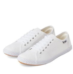 Tomy White Lace-up Canvas - 5