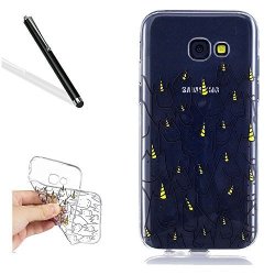 Galaxy A7 2017 Transparent Case Silicone Bumper For Samsung Galaxy A7 2017 Leecase Funny Stylish Ultrathin Cartoon Unicorn Crystal Clear Bumper Case Cover For