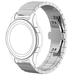 For Samsung Galaxy Gear S2 Classic R732 Watch Band Gentman Stainless Steel Watchband Strap For Samsung Galaxy Gear S2 Classic SM-R732 Smart Watch