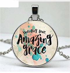 Amazing Grace Charm Pendant Give Her A Gift A Faithful Charm Necklace The Charm Of The Warrior The Survivor