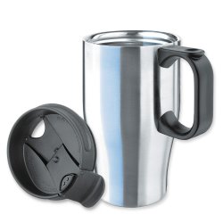Isosteel Stainless Steel Car Thermos Mug 400ml - Silver