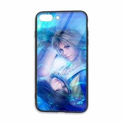 Angela R Mathews Final Fantasy X-tidus And Yuna Lovely Anime Phone Case For Apple Iphone 8 Plus And Iphone 7 Plus Tpu Glass Phone Case