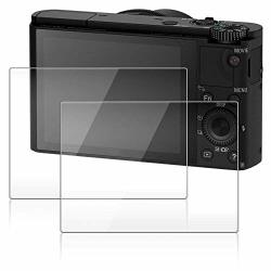 Afvo Screen Protector Foils Tempered Glass Protective Films For Sony RX100II RX100III RX100IV RX100V Rx 1R 2 Pcs Pack