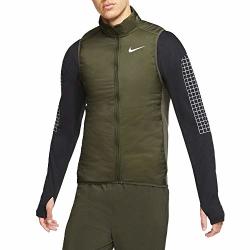 Nike Men's Aerolayer Running Vest Sequoia grey Fog reflective Silv M