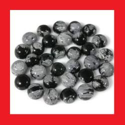 Snowflake Obsidian - Round Cabochon - 0.59cts