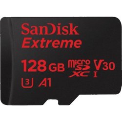 SanDisk Extreme Microsdxc 128GB Action Sports Class 10 A1 Card
