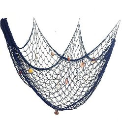 Cuitan 150 X 200cm Decorative Fish Net With Seashells Handmade