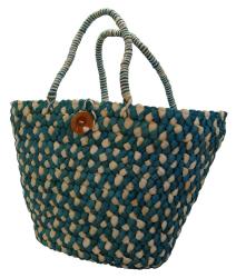 Fino Straw Beach shopping Bag Cw012932 - Blue