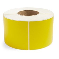 Yellow 4" X 6" Direct Thermal For Zebra 2844 ZP-450 ZP-500 ZP-505 Shipping Labels 1" Cores 250 Labels Per Roll Permanent Adhesive Perforations Between Labels 1 Roll