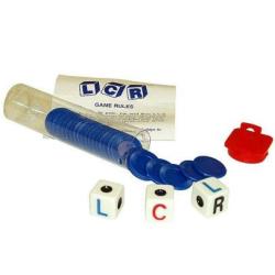 Left Center Right Dice Game - Blue