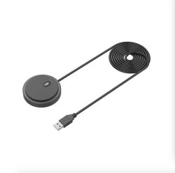 Tuff-Luv Omnidirectional Non Directional Muteable USB Conference Room Microphone 2 Meter Cable - Black