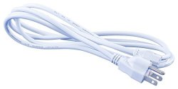 OMNIHIL 8FT Ac Power Cord Cable For Krk RP6G3-NA Rokit 6 Generation 3 Powered Studio Monitor Pair - White