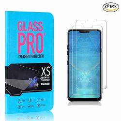 LG G7 Thinq Tempered Glass Screen Protector The Grafu 9H Scratch Resistant Screen Protector Film For LG G7 Thinq Drop Fall Protection 2 Pack