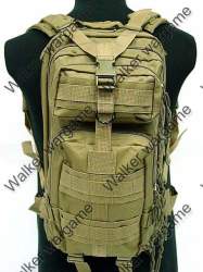 3p Molle Assault Backpack Bag - Us Marine Tan Color Rsa Seller