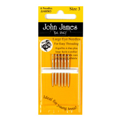 John James Hand Sewing Large Eye Needles